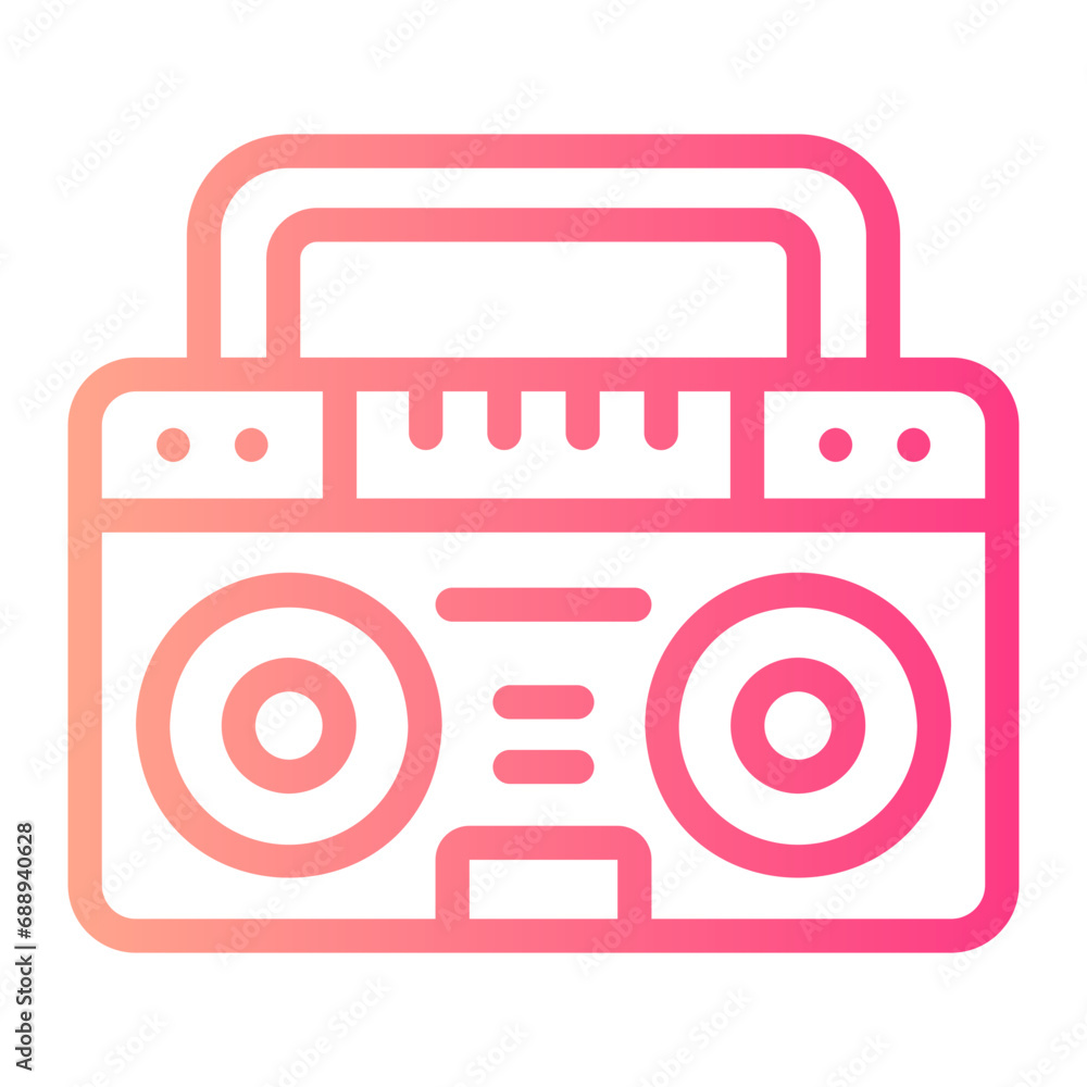 boombox gradient icon boombox gradient icon