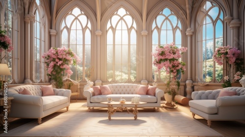 Luxury good witch's mansion, Living room. photo