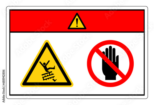 Danger Entanglement Hazard Leg Symbol Sign, Vector Illustration, Isolate On White Background Label .EPS10