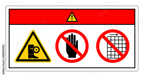 Danger Cut Hazard Leg Symbol Sign, Vector Illustration, Isolate On White Background Label .EPS10