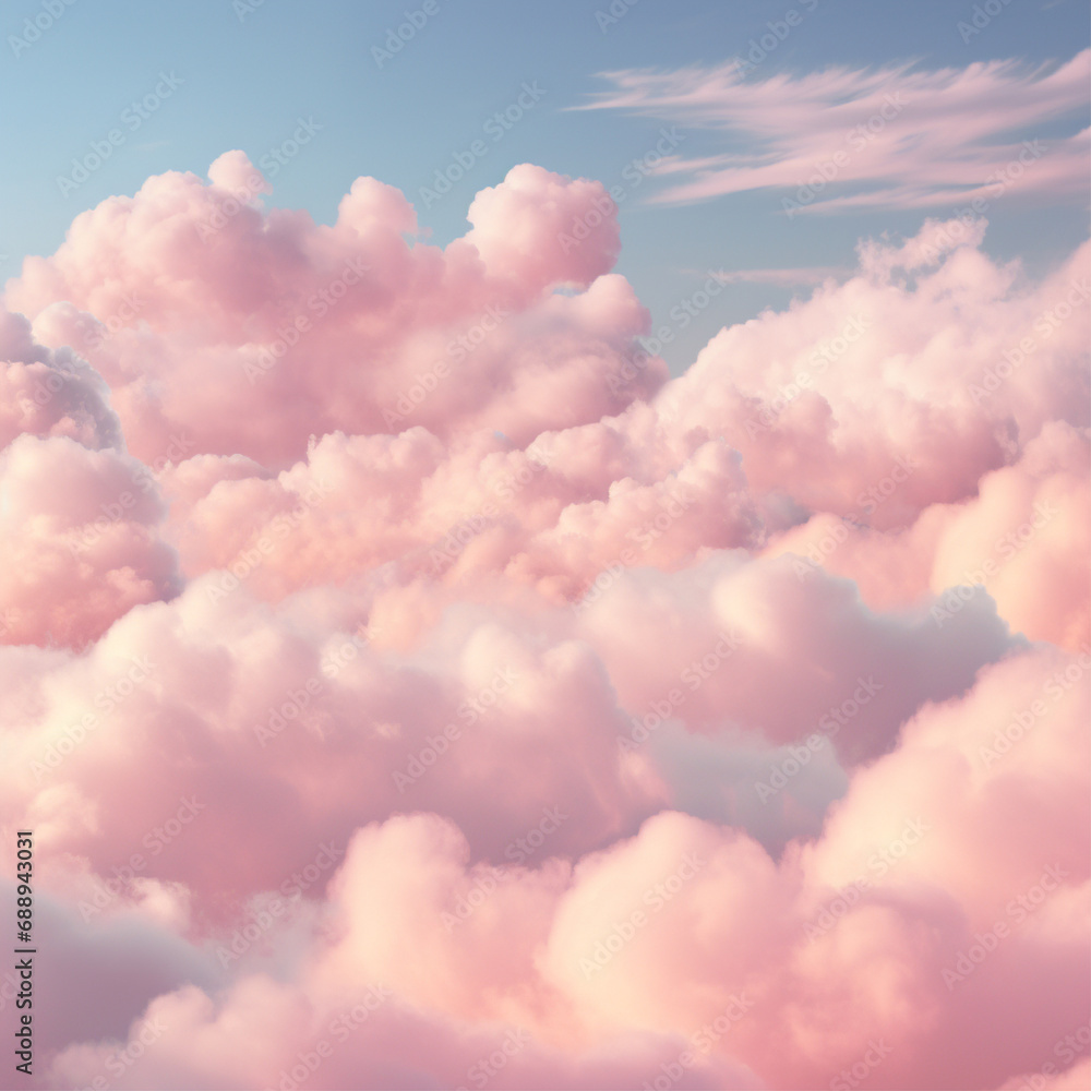 pink pastel cotton candy clouds Background pink pastel cotton candy clouds Background