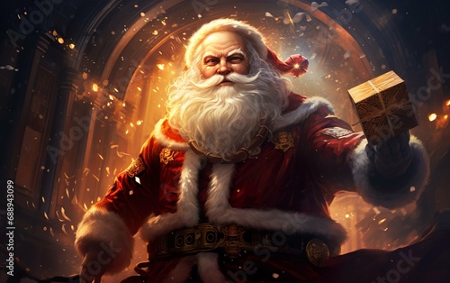 Santa Claus celebrating christmas