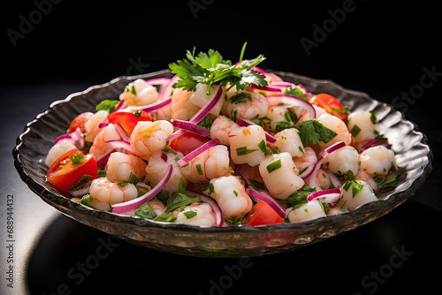 Ceviche food background 