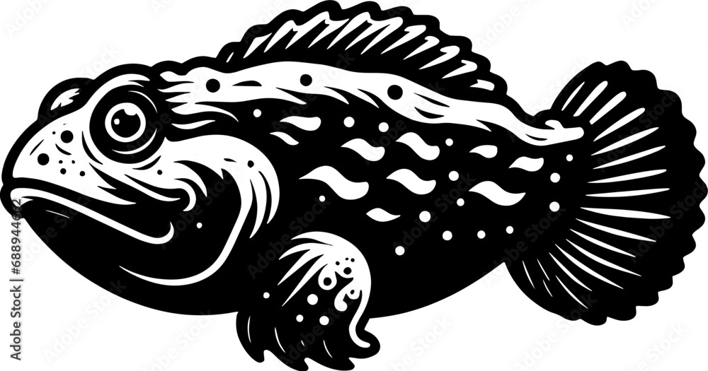 Obraz premium Oyster Toadfish icon 1