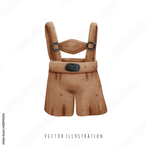 Germany symbol,German Tradional Clothe.Vector illustration