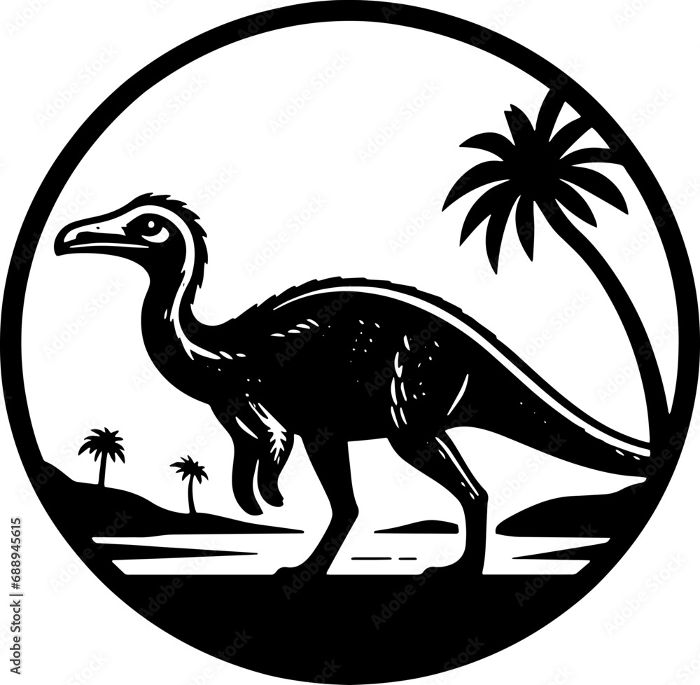 Fototapeta premium Ornithomimus icon 10