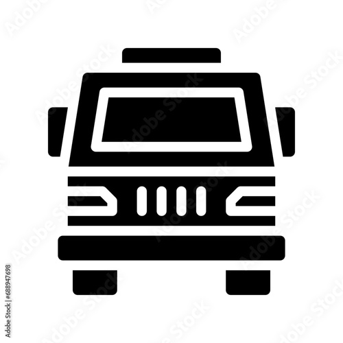 campervan glyph icon