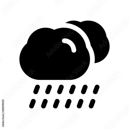 rain glyph icon