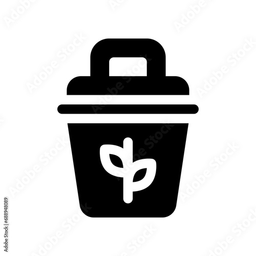 compost glyph icon