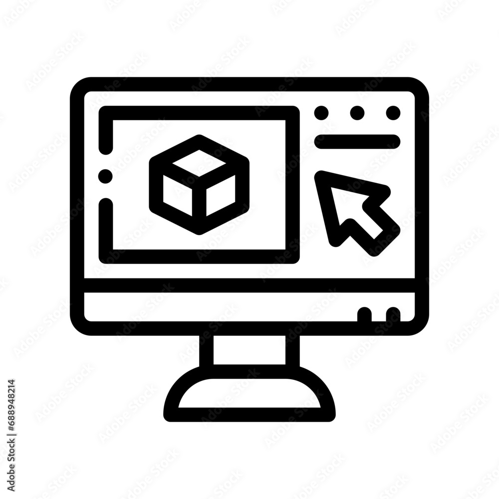 online shop line icon online shop line icon