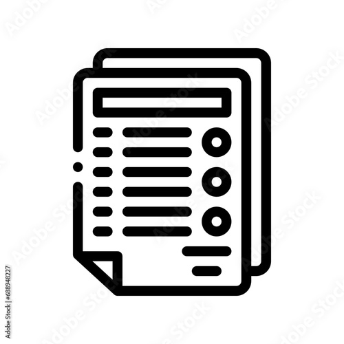specification line icon