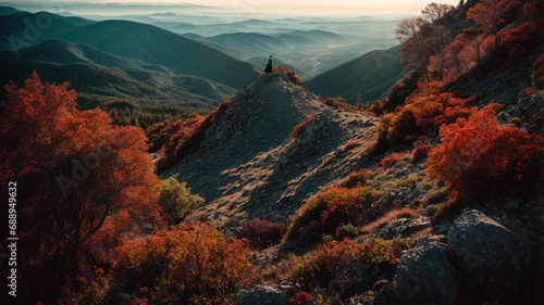 View from the mountain peak