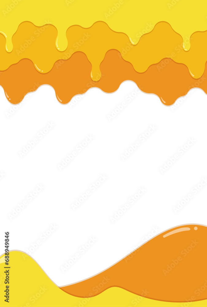 Obraz premium フレーム素材_垂れた蜂蜜