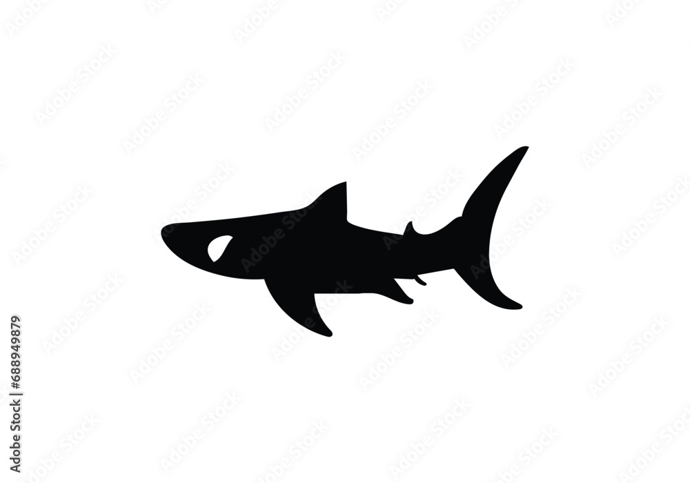 Angelshark minimal style icon illustration design Angelshark minimal style icon illustration design