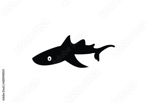 Angelshark minimal style icon illustration design