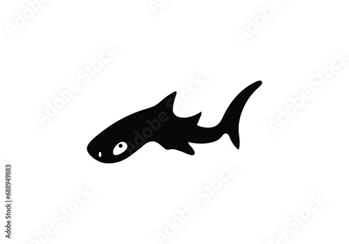 Angelshark minimal style icon illustration design