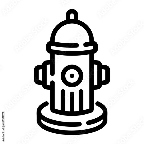 hydrant Line Icon