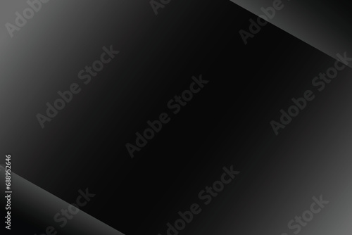 Abstract black gradient background with copy space. Vector illustration