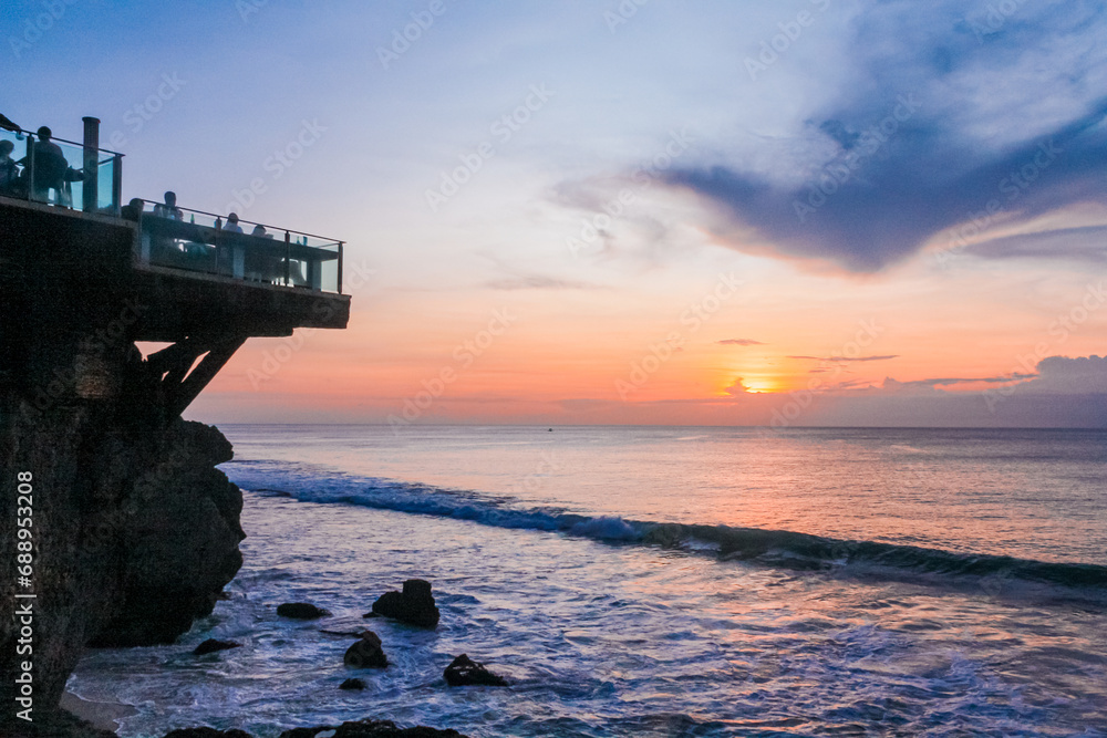 Obraz premium sunset at the sea
