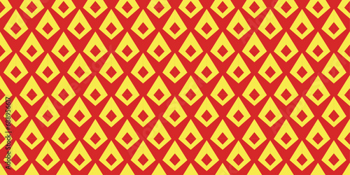 Vector gold flame model seamless pattern. Red and yellow for decoration, wallpaper, wrapping paper, covers, fabric and floor