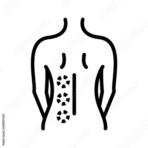 Solid black icon for Inflammation