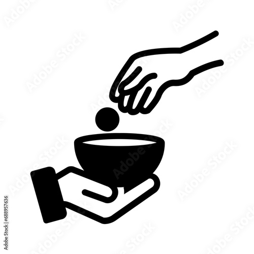 Solid black icon for Poor
