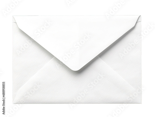 White Blank Envelope PNG having White Transparent Background
