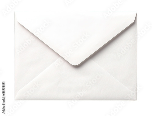 White Blank Envelope PNG having White Transparent Background