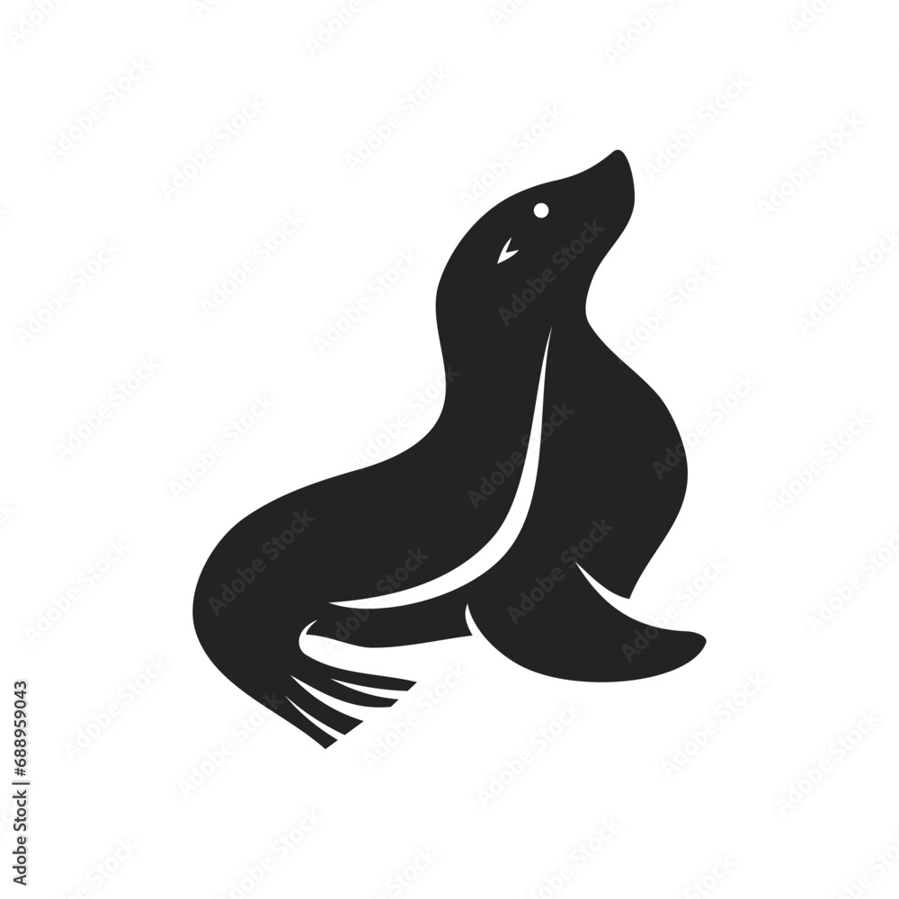 Sea Lion Logo template Isolated. Brand Identity. Icon Abstract Vector graphic Sea Lion Logo template Isolated. Brand Identity. Icon Abstract Vector graphic