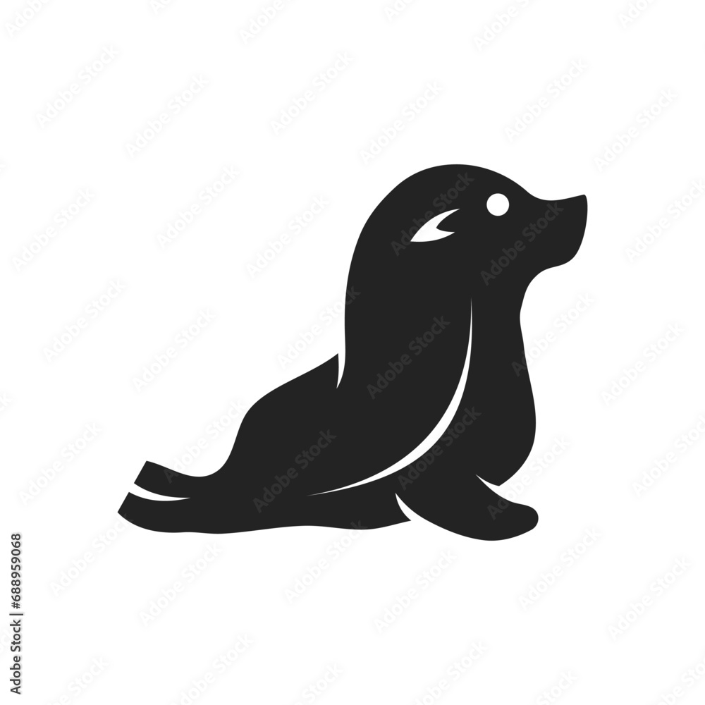 Sea Lion Logo template Isolated. Brand Identity. Icon Abstract Vector graphic Sea Lion Logo template Isolated. Brand Identity. Icon Abstract Vector graphic