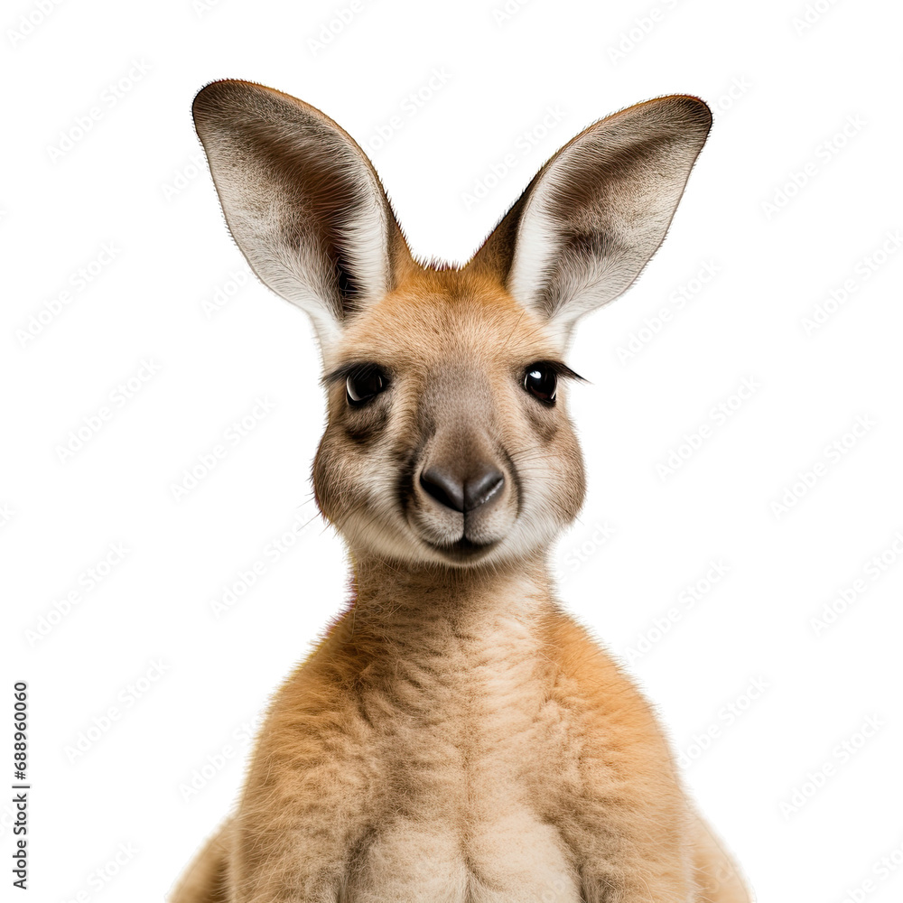 Kangaroo photograph isolated on white background Kangaroo photograph isolated on white background