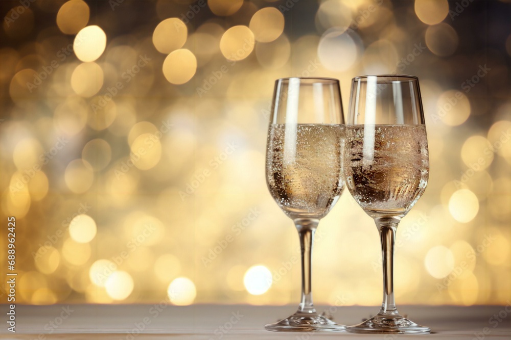 champagne glasses on bokeh background with space for text, champagne glasses on celebration background, champagne glasses, copy space, christmas, new year, party, celebration, wooden table, background champagne glasses on bokeh background with space for text, champagne glasses on celebration background, champagne glasses, copy space, christmas, new year, party, celebration, wooden table, background