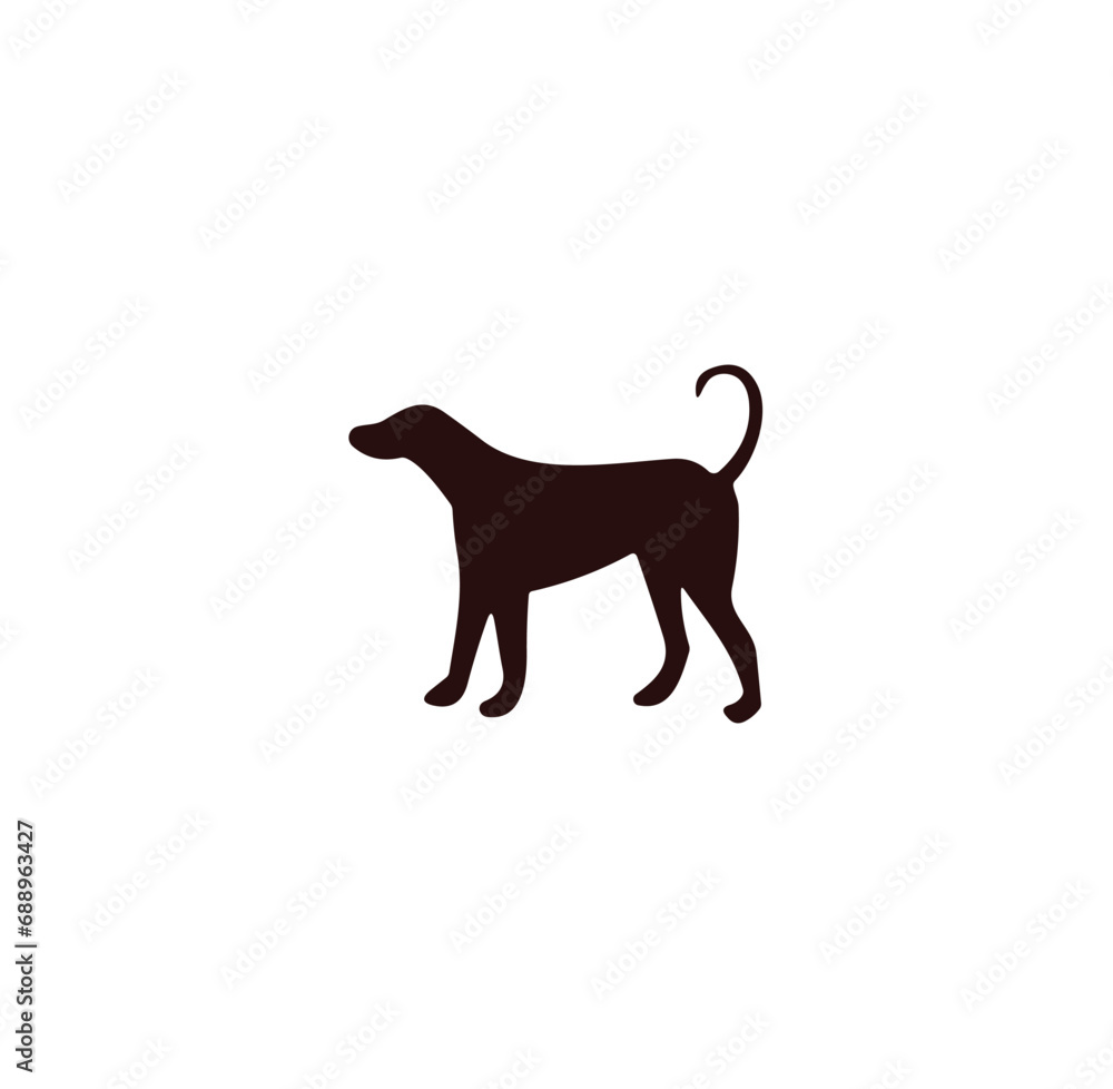 animal icon vector on white background	
