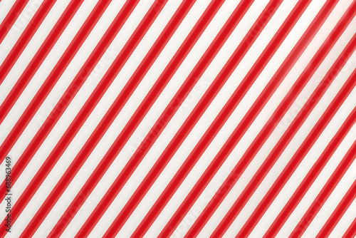 Striped candy canes red and white background photo