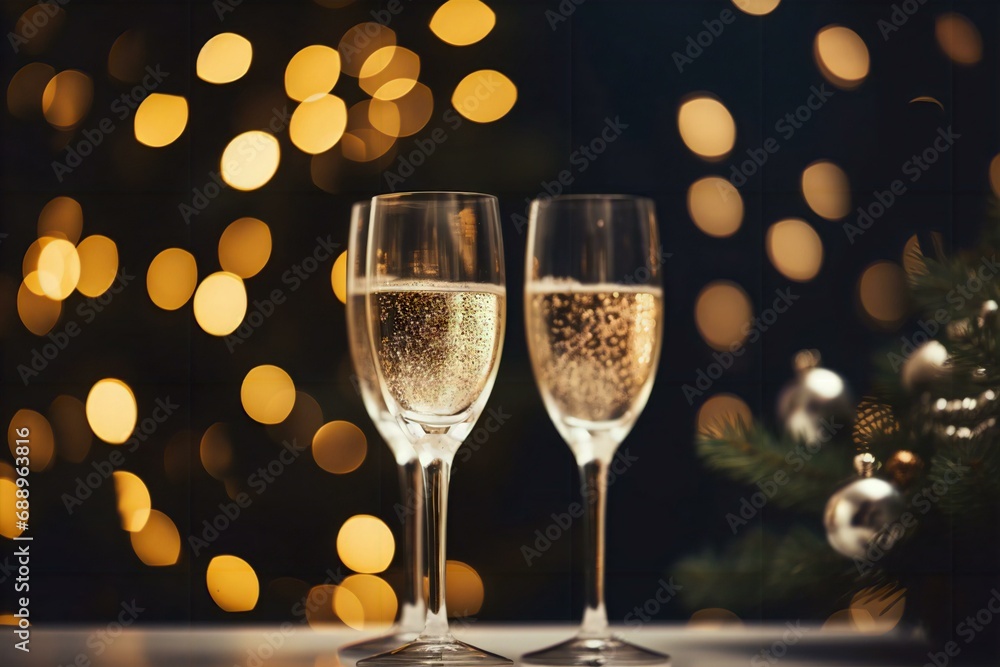 glasses of champagne on a wooden table with festive background, champagne glasses with celebration background, champagne glasses, copy space, christmas, party, new year, celebration, bokeh, lights glasses of champagne on a wooden table with festive background, champagne glasses with celebration background, champagne glasses, copy space, christmas, party, new year, celebration, bokeh, lights