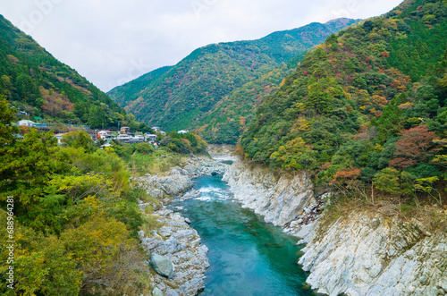 Koboke viewpoint in Iya valley, Shikoku, Japan.