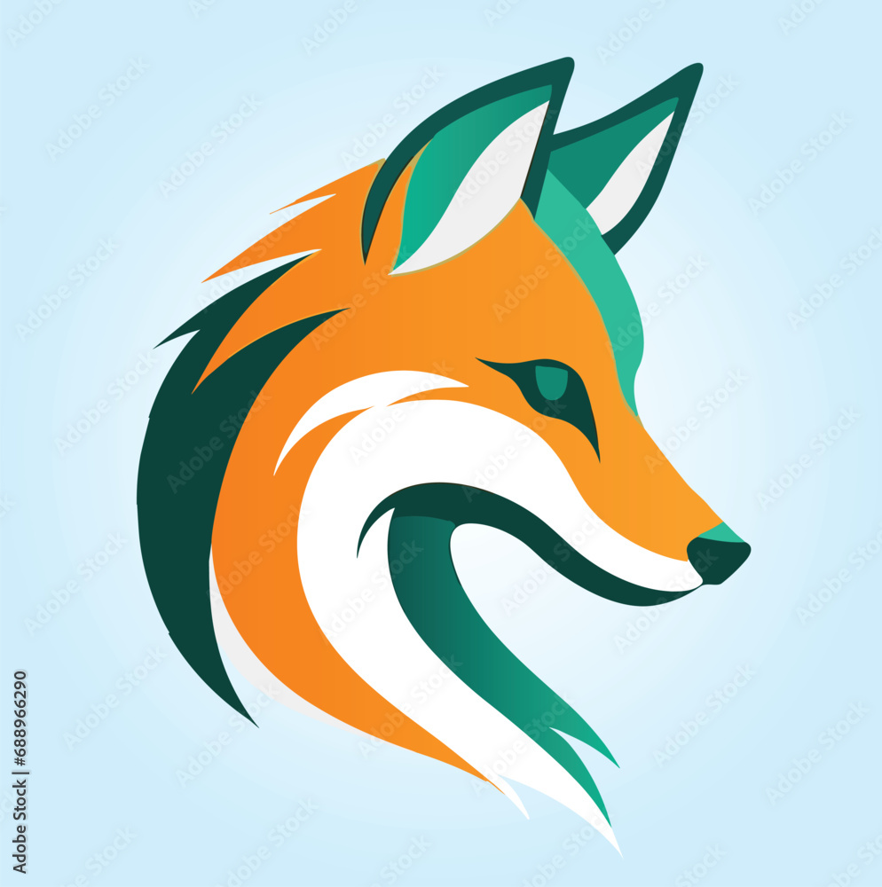 Vector fox logo design template Vector fox logo design template