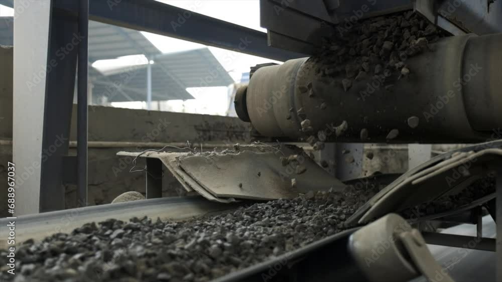 Belt Conveyor, Cold Elevator and hopper to supply cold aggregate from ...