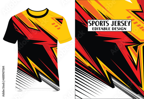 Sublimation Sports Jersey Tee Design | Athletic Apparel | Customizable Print | Performance Wear | Digital Art