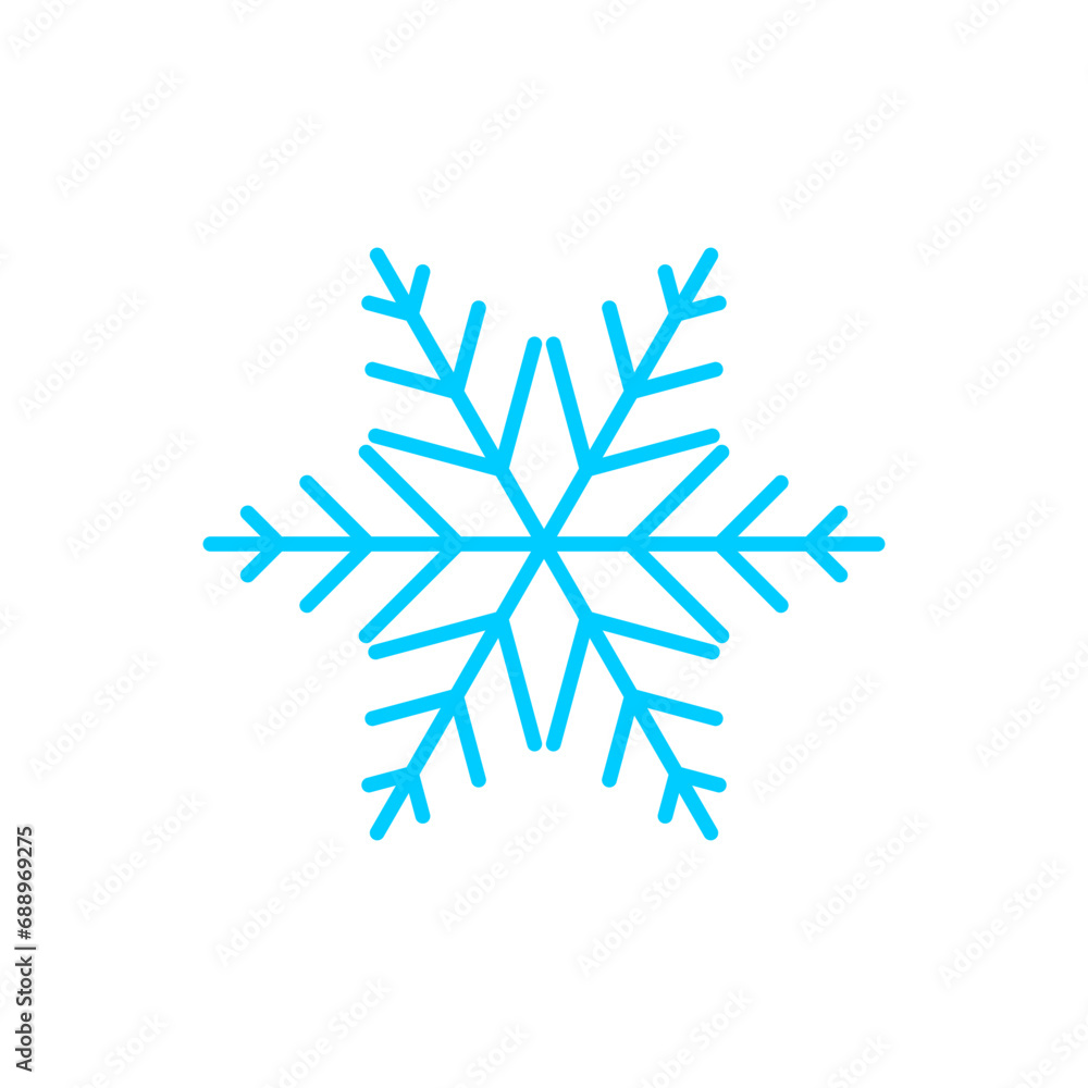 snow icon for christmas and new year in winter snow icon for christmas and new year in winter