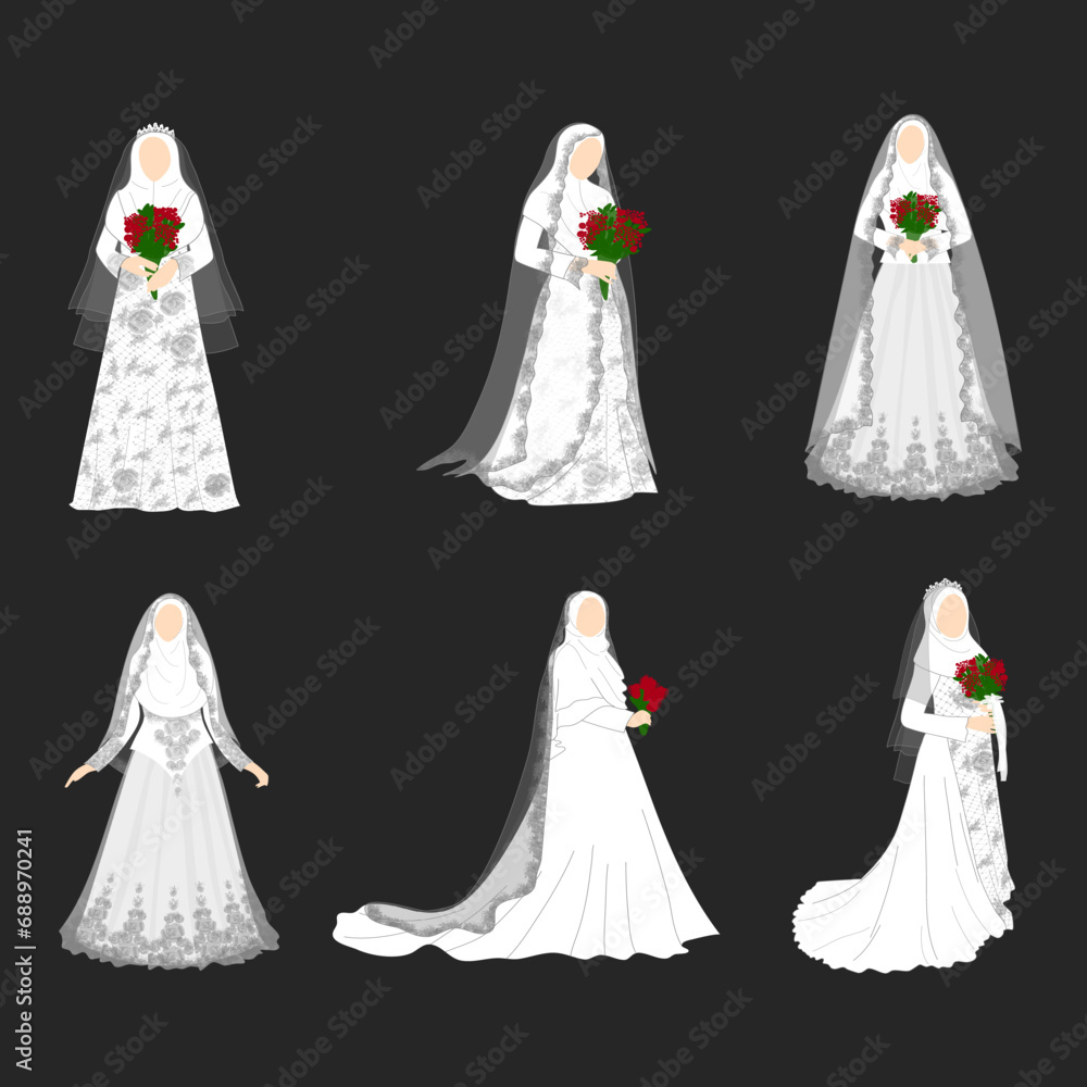 Muslim Bride Illustration Muslim Bride Illustration