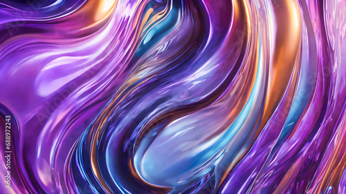 abstract background with pink, purple and gold waves