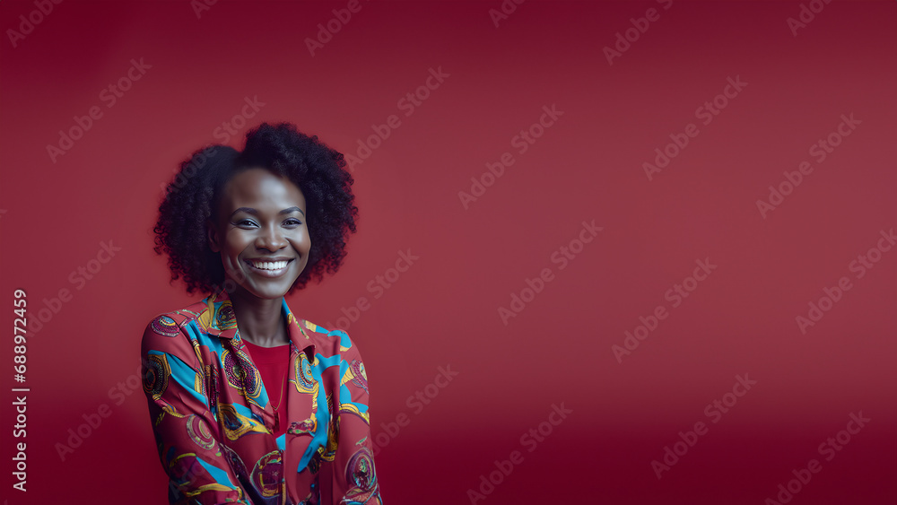 Beautiful young woman smiling isolated on studio background. Copyspace area Beautiful young woman smiling isolated on studio background. Copyspace area