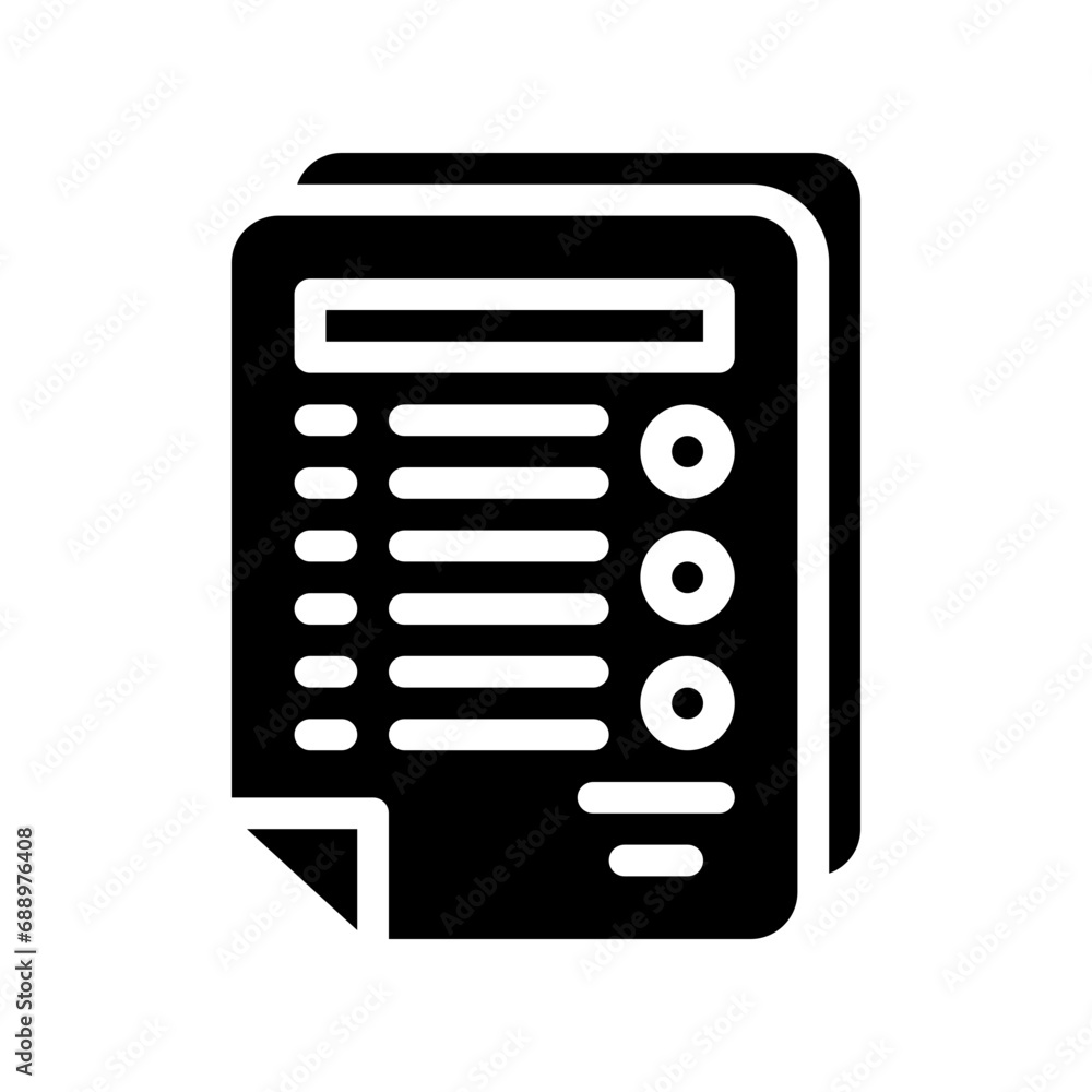 specification glyph icon