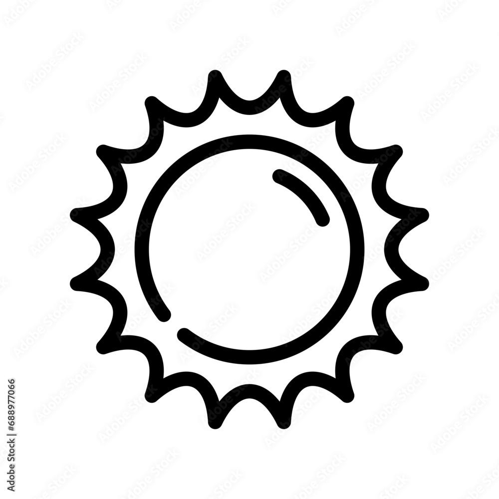 sun line icon sun line icon
