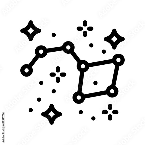 big dipper line icon