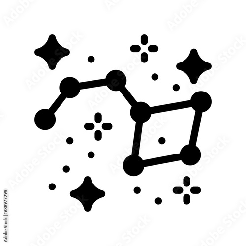 big dipper glyph icon
