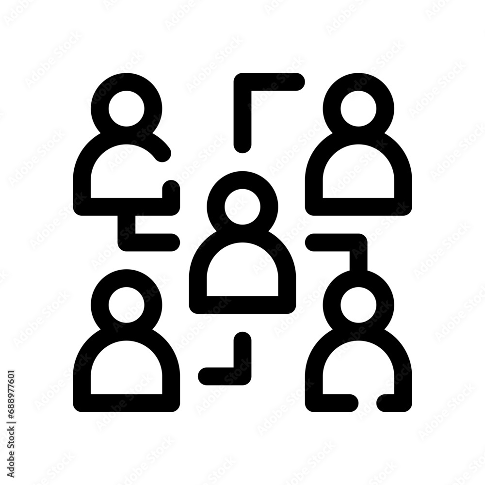 organization line icon