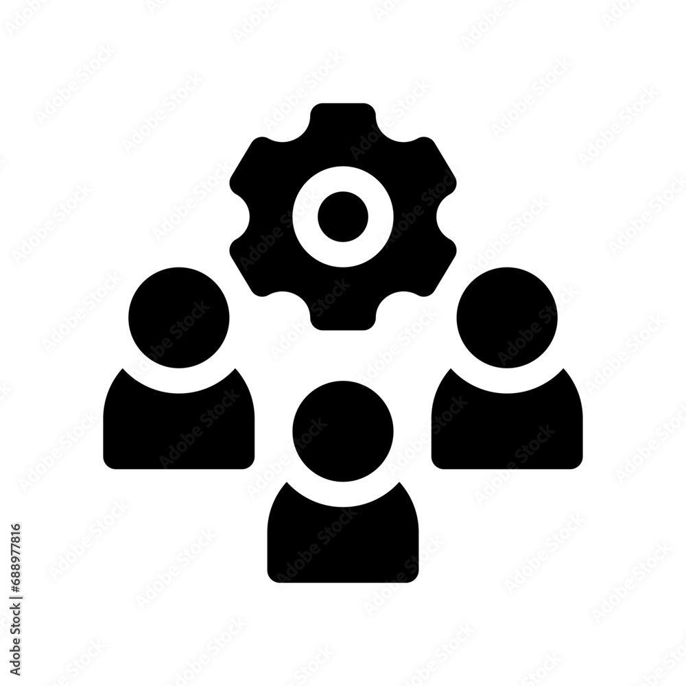project management glyph icon project management glyph icon