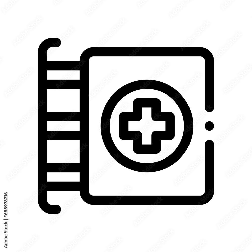 Obraz premium sign line icon